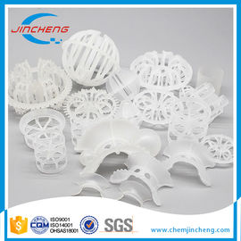Low Pressure Drop Plastic Random Packing For Chemical / Petrochemical Industry