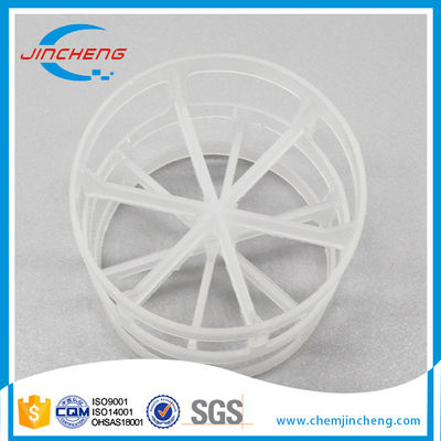 مقاومة للمواد الكيميائية PP PVC 50mm التعبئة عشوائية Pall Ring